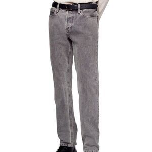 Calvin Klein Men's Slim-Straight Fit Stretch Palmer Grey Jeans